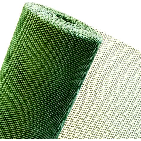 KUNSTSTOFFZAUN in 1,20m Höhe Masche 6mm (Meterware) Lärm grün (1/4)