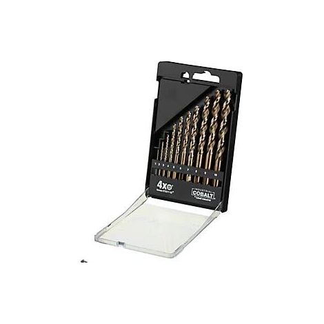 Dewalt – Foret à métaux pour perceuse – Set de 10 mèches 1-10mm – Acier fortement allié – Poignée antidérapante et pointe "No-Walk" (1/2)