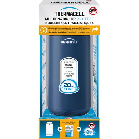 Thermacell Mückenabwehr Protect, Navy Blue, ohne Wirkstoff - Mückenschutz Standgerät (1/5)