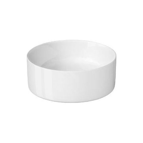 Cersanit Crea - Vasque à poser, diamètre 38 cm, sans trop-plein, blanc K114-020 (1/3)
