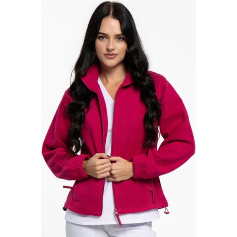 Blouse médicale polaire pour femme, violette, XL (1/5)