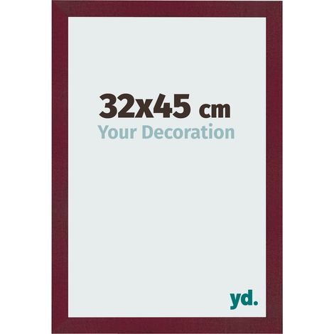 yd. - Cadre photo 32x45 - Vin Rouge Patine - MDF - Bologna