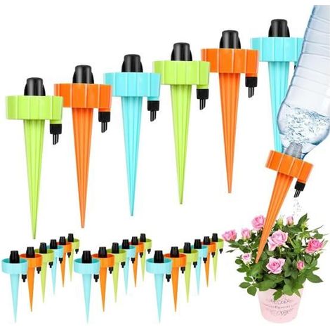 24-teiliges Tropfbewässerungsset, automatisches Bewässerungssystem für Pflanzen mit einstellbarer Durchflussmenge.