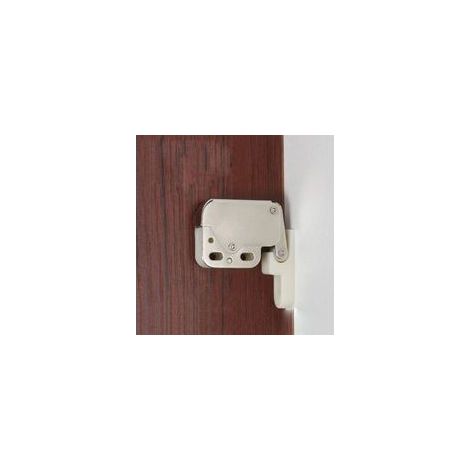 Lot de 4 loqueteaux Push-In Touch Lock – Système de pression automatique à ressort – Finition métal pour meubles d'armoire (1/5)