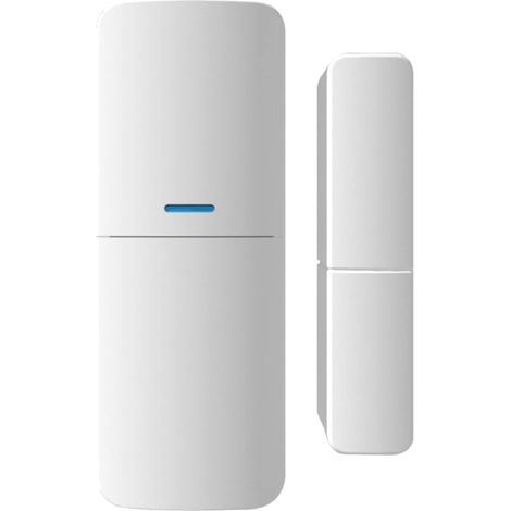 Capteur Porte et Fenêtre pour Alarme Détecteur d’ouverture magnétique, pile 23A 12 V incluse, pose adhésive simple, protection des portes et fenêtres (1/5)
