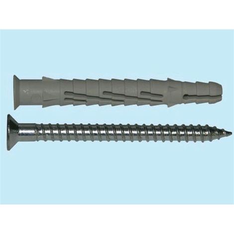 Tasselli Nylon Prolungati con Vite Brixo - BFUR 10x100 T: spessore max. mm 30 Cf. 50 Pz
