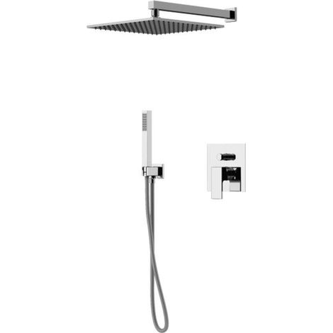 Kit doccia completo modello quadro Gattoni SQUARE KTQ15/PDC0 Cromo (1/3)