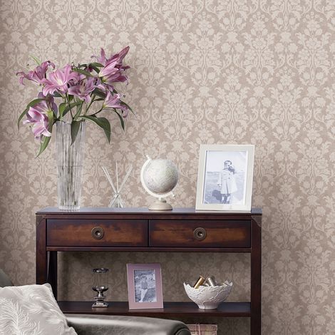 Papier peint intissé Laura Ashley Semington silhouette plaster pink 1005 x 52cm (1/5)