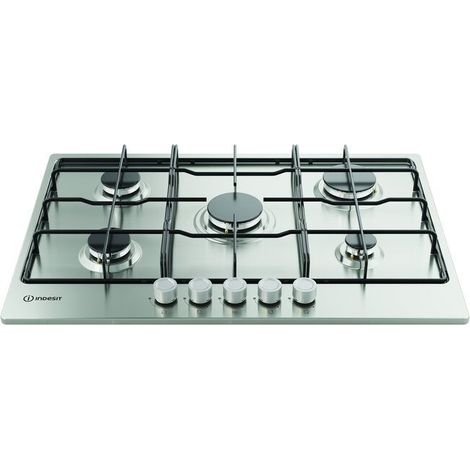 Indesit THP 752 IX/I 1 Acier inoxydable Intégré 75 cm Gaz 5 zone(s)