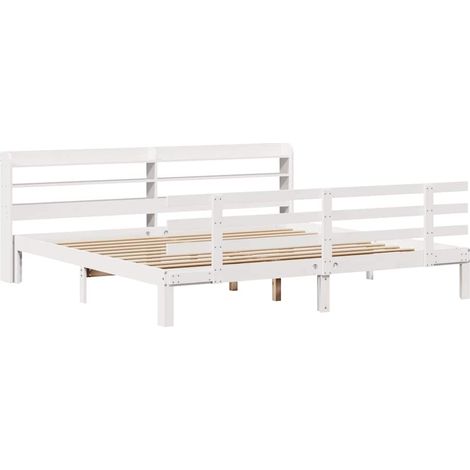 Maison Exclusive - Estructura de cama con cabecero sin colchón bl (1/5)