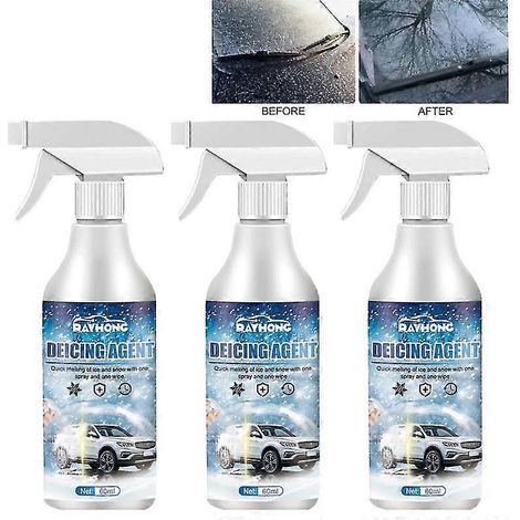 Enteisungsmittel für Fahrzeuge, Schneeschmelzmittel, Winterenteisungsmittel, schnell wirkender Scheibenenteiser (1/2)