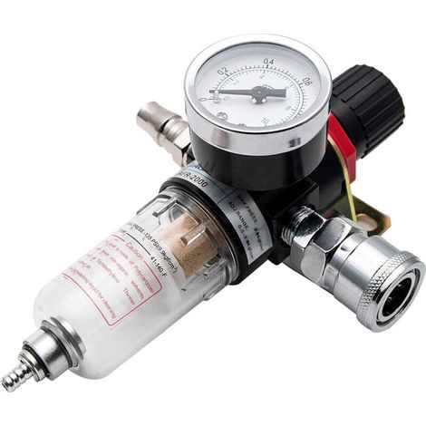 Séparateur huile-eau 1/4" pour compresseur d'air AFR2000, filtre à air comprimé, régulateur et système de traitement de l'air pour équipements pneumatiques (1/4)