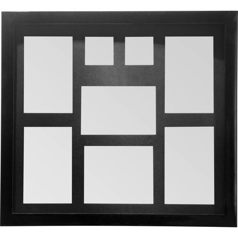 Premier Housewares Black 8 Photo Multi Photo Frame (1/2)