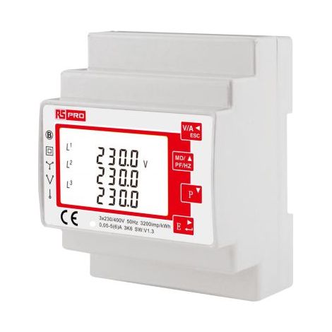 Compteur d'énergie RS PRO, mono/triphasé ( Prix pour 1 )