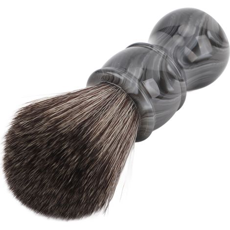Pinceau de rasage professionnel en fibres synthétiques douces, brosse à barbe pour un nettoyage efficace et une mousse onctueuse, manche confortable pour hommes. (1/5)