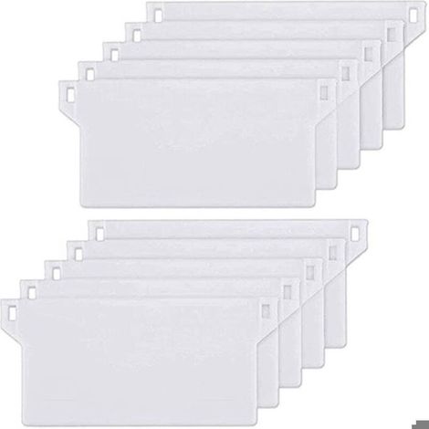 10 Plaques Lestage pour Stores Verticaux 127mm, Poids Blancs pour Lamelles