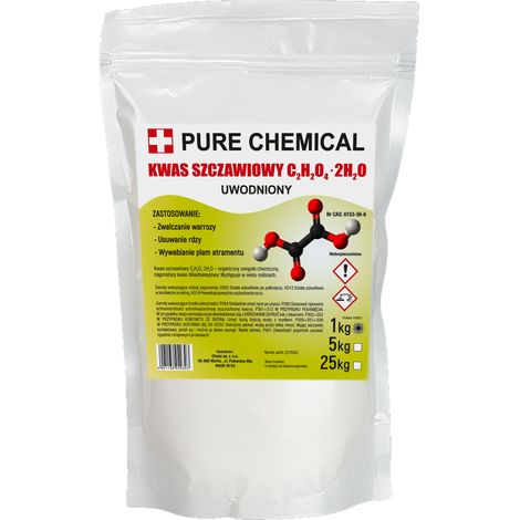 Acido ossalico - 1 kg - Cristalli purificati - Disincrostante efficace - Antiruggine