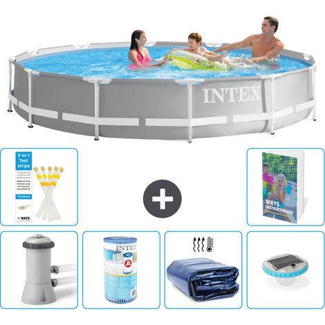 Prism Frame Pool Rund - 366x76 cm - 7-teilig S275