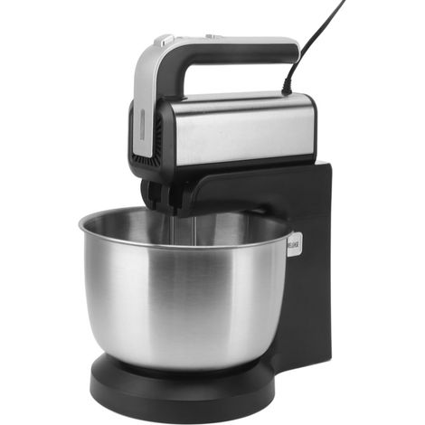 Elektrische Küchenmaschine, 500 W, 3 Liter Fassungsvermögen, Edelstahl, Knethaken, 220-V-Eurostecker (1/5)