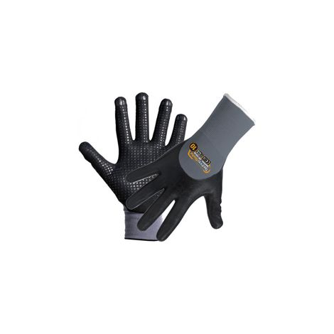 Utilia guanti in nitrile palmo puntin colore nero tg10 Fratelli vitale
