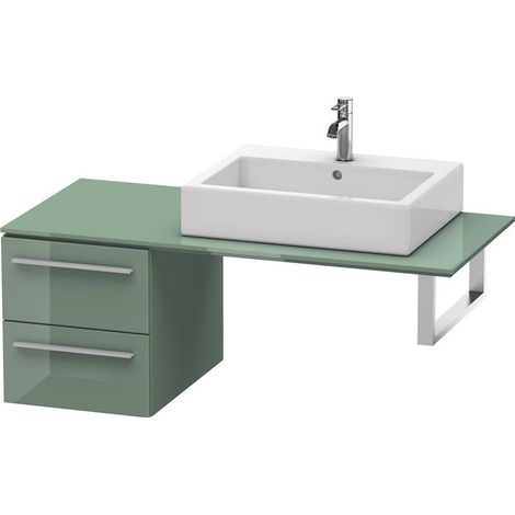 Duravit X-Large Armario base para consola 6722, 2 cajones, 400mm, Color (frente/cuerpo): Jade laca alto brillo - XL672200303