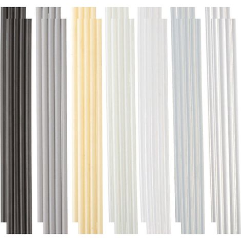 Lot de 56 tiges de soudure plastique, 7 types (PP PU ABS PE TPO PA PC), kit de soudage pour pare-chocs de voiture, Ka