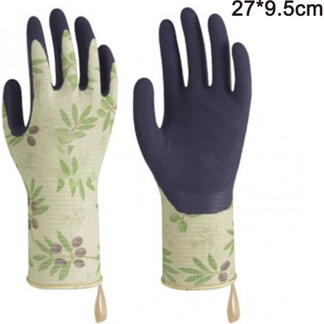 Gants de jardinage en bambou pour femmes et hommes. Gants de travail ultra-sensibles pour le jardinage, la pêche, les travaux de restauration et plus encore. (M, L)