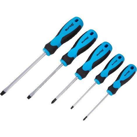Blue Spot Tools 5pc Soft Grip Screwdriver Set
