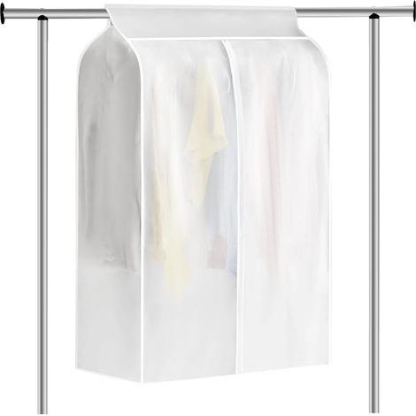 Kleiderständer, 80 50 120 cm Kleiderschrank-Kleiderhülle, transparente mottensichere Kleiderhülle, staubdichte Kleiderhülle, Kleiderschrank-Abdeckung, für Hemden/Anzüge/Mäntel (1/5)