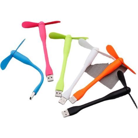 Set of 6 mini portable USB fans, flexible cooling fans for laptops and power banks. - AquaForge (1/5)