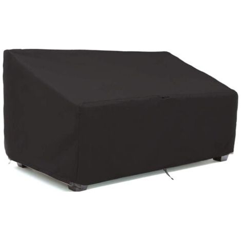 Housse de mobilier de jardin-210D-housse de banquette de jardin cour extérieure-anti-pluie et crème solaire-2 places 134×66×89cm (1/4)