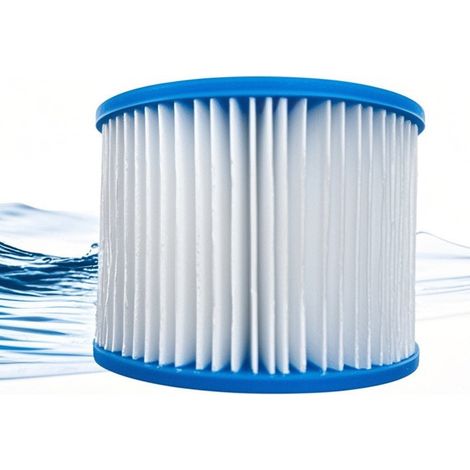 8er-Pack VI-Kartuschenfilter für Bestway Lay-Z-Spa, Spa- und Whirlpool-Filter Typ VI für Coleman SaluSpa-Filter, für Bestway-Filter, Lay-Z Spa, für Intex (1/4)