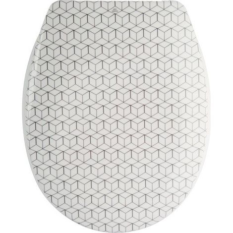 Asiento de inodoro MOZAIK Thermo Dur beige - Bisagras PS MSV