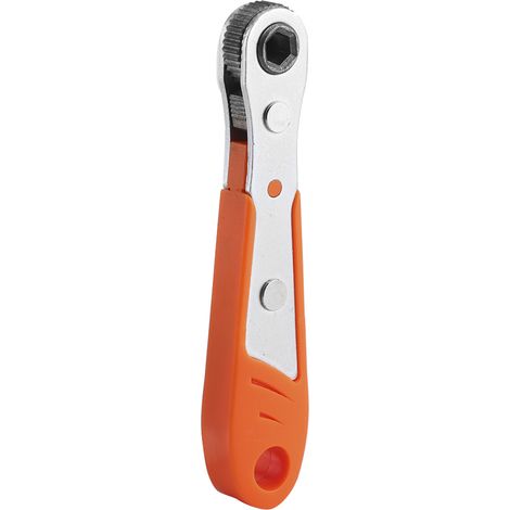 Mini clé à cliquet à douille 36 dents 1/4 pouce, tournevis, outils manuels pour voiture, orange (1/5)
