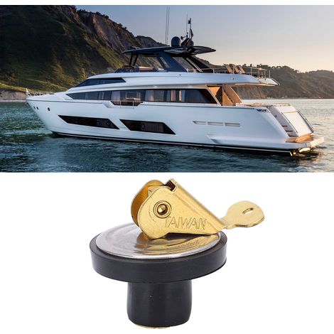 Bouchon de vidange à compression 19mm en laiton, joint caoutchouc, pour bateau et yacht, diamètre 1/2 pouce (1/5)