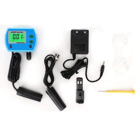 Analizzatore di qualità dell'acqua 2 in 1 Analizzatore di conduttività dell'acqua multifunzionale Misuratore PH/EC per piscine termali Acquario (spina UE 220V) (1/4)