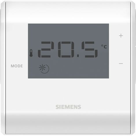 Thermostat ambiance pour chauffage avec batterie - SIEMENS : RDD50.1