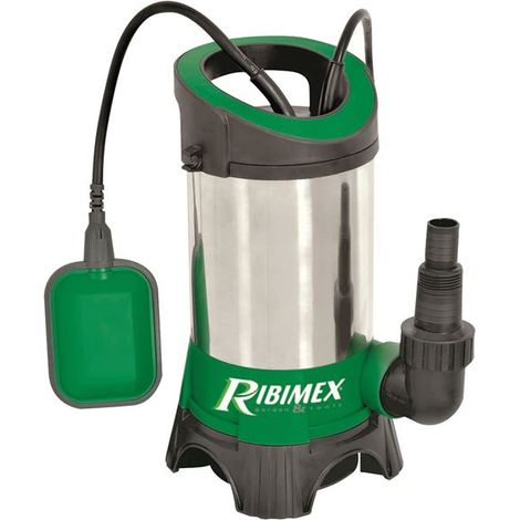 Pompe vide cave eaux chargées 750W inox base plast+flotteur - RIBIMEX