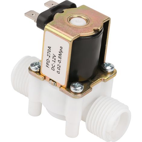 12V G1/2" NC Kunststoff-Magnetventil für Wasserzufuhr (1/5)