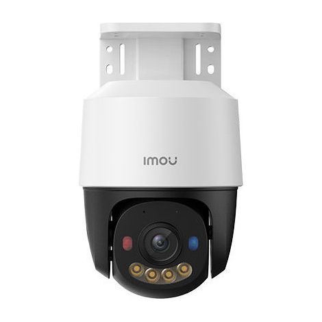 Imou IPC-PS7FP-5M0 Telecamera IP PoE PT Esterno 5MP Pan 355° Tilt 90° Visione Notturna 30m AI Deterrenza Attiva Audio Bidirezionale colore Bianco Nero