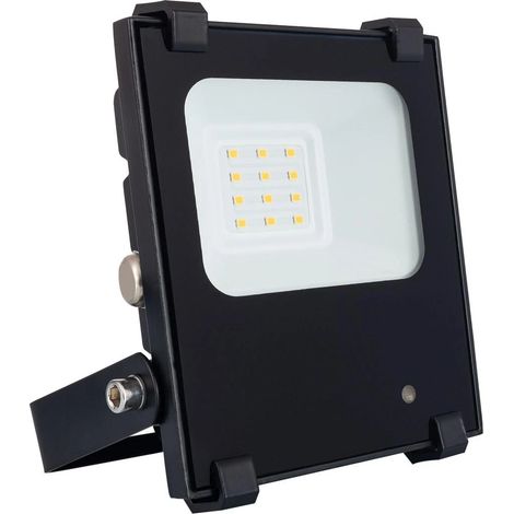 LED- Fluter 10W 140 lm/W IP65 HE PRO Dimmbar mit Radar Bewegungsmelder 3000K Warmweiß (1/4)