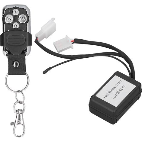 Lampe balise, feu clignotant, gyrophare de sécurité, bandeau lumineux avec télécommande, module stroboscope double commande TS-57 (batterie intégrée incluse). Contrôleur à distance pour éclairage d’al (1/5)