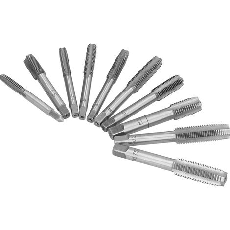 Jeu de tarauds manuels HSS pour vis et filetages métalliques M6-M12 (1/5)