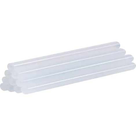 10 bâtons de colle à chaud transparents 7 x 100 mm - Colle extra puissante pour pistolet à colle chaude, Sans Solvant, Séchage Rapide-DOU