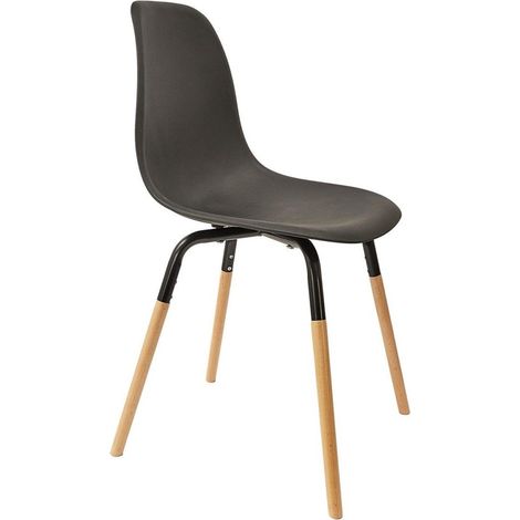 Chaise scandinave Phenix noir (1/5)