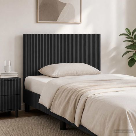 vidaXL Testiera da Muro ARNHEM Nero Legno ingegnerizzato (1/5)