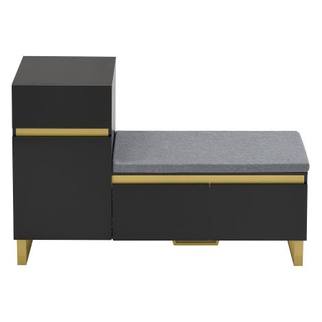 Meuble à chaussures grande capacité, tiroirs, portes, rangement entrée (1/5)