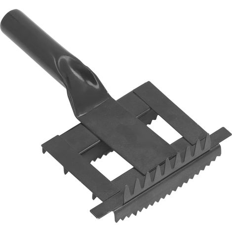 Peigne de toilettage pour bétail, brosse en métal pour soulager les démangeaisons, poils de vache, outils de toilettage avec poignée souple, noir (1/5)