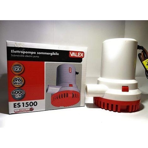 POMPA ELETTROPOMPA SOMMERSA ACQUE CHIARE 12V VALEX ES1500