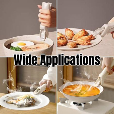 Pinces À Assiettes - Plastique Et Silicone - Résistantes À La Chaleur Jusqu'à 220 °C - Pour Four Et Cuiseur Vapeur - Lot De 2 (1/5)